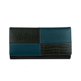 Swan Ladies Women | Leather Wallet for Women | 100% Genuine Leather | Color: Blue