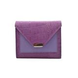 Keva Ladies Wallet | Croco Leather Wallet for Women | 100% Genuine Leather | Color: Purple