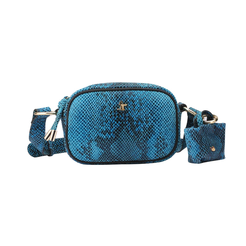 Candy Jr. Cross Body Bag | 100% Genuine Leather | Color: Blue