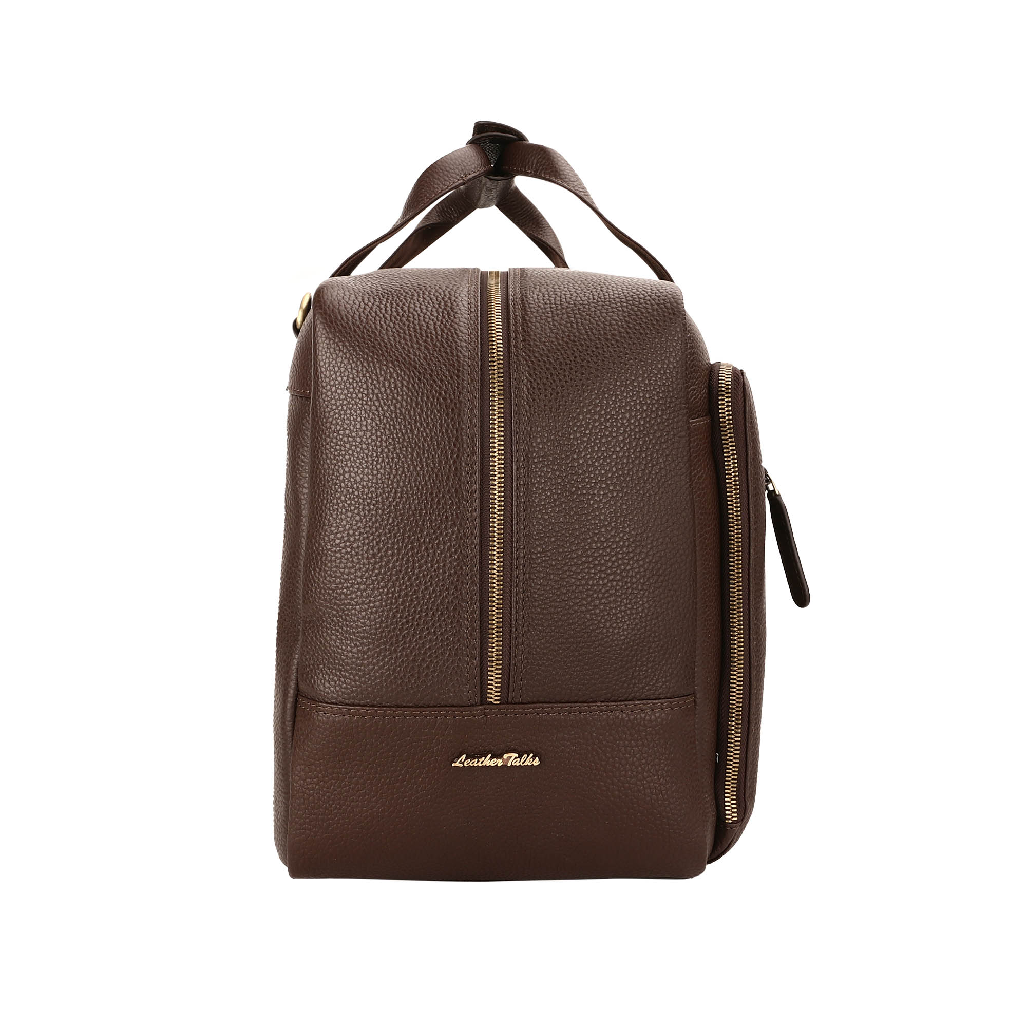 MarcoPolo Travel Duffle Bag| Colour: Black & Brown LeatherTalks