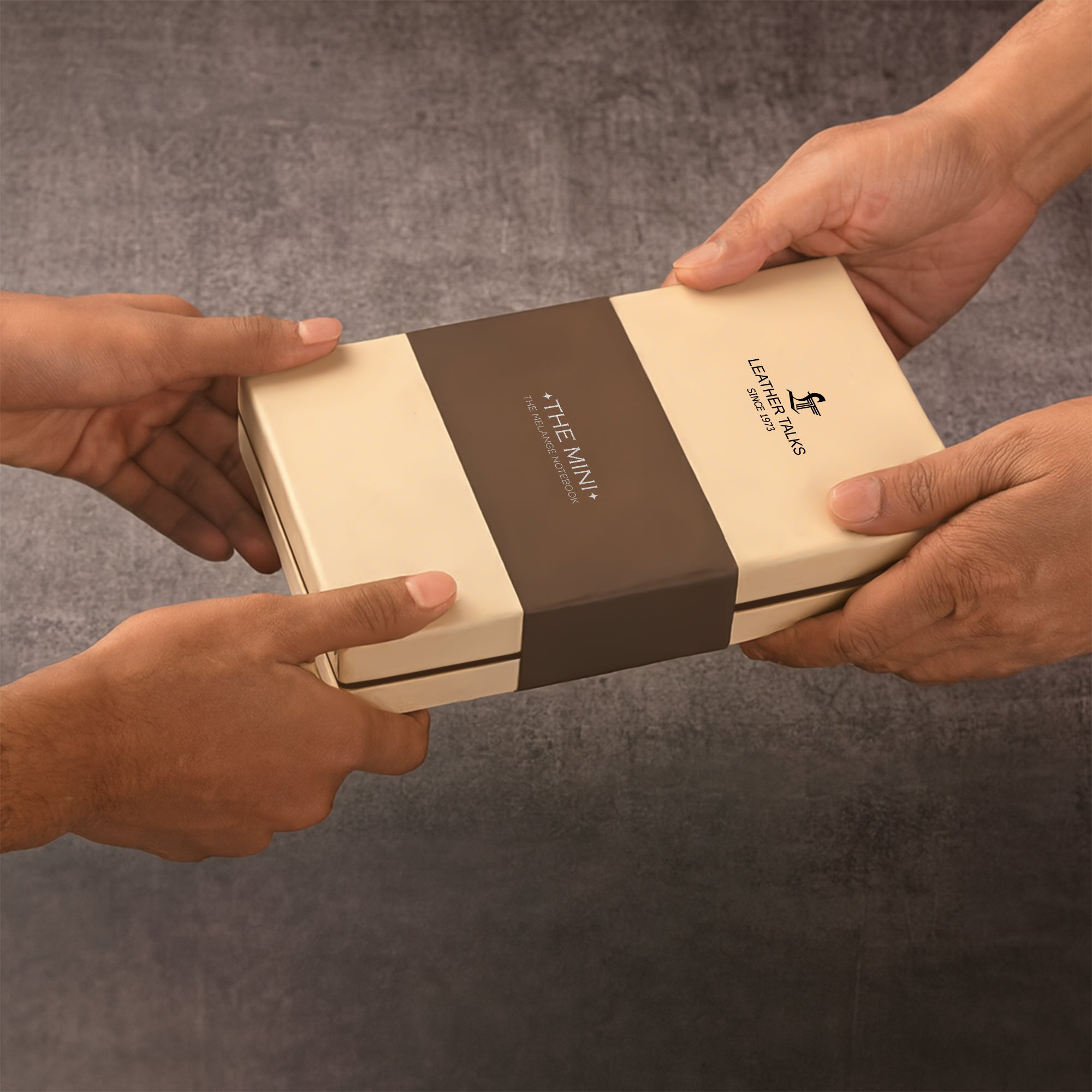 The Mini Melunge Luxury Pure Leather Notebook | Premium Leather Diary For Men & women | 100% Genuine Leather | Handmade Leather Journal - Blue Leather Talks