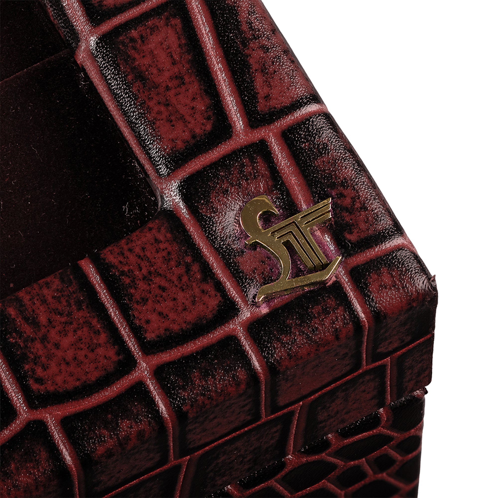 Bronx II Watch Box (8 Watches) | Watch Box For Men | 100% Genuine Leather | Color: Croco Cherry Leather Talks