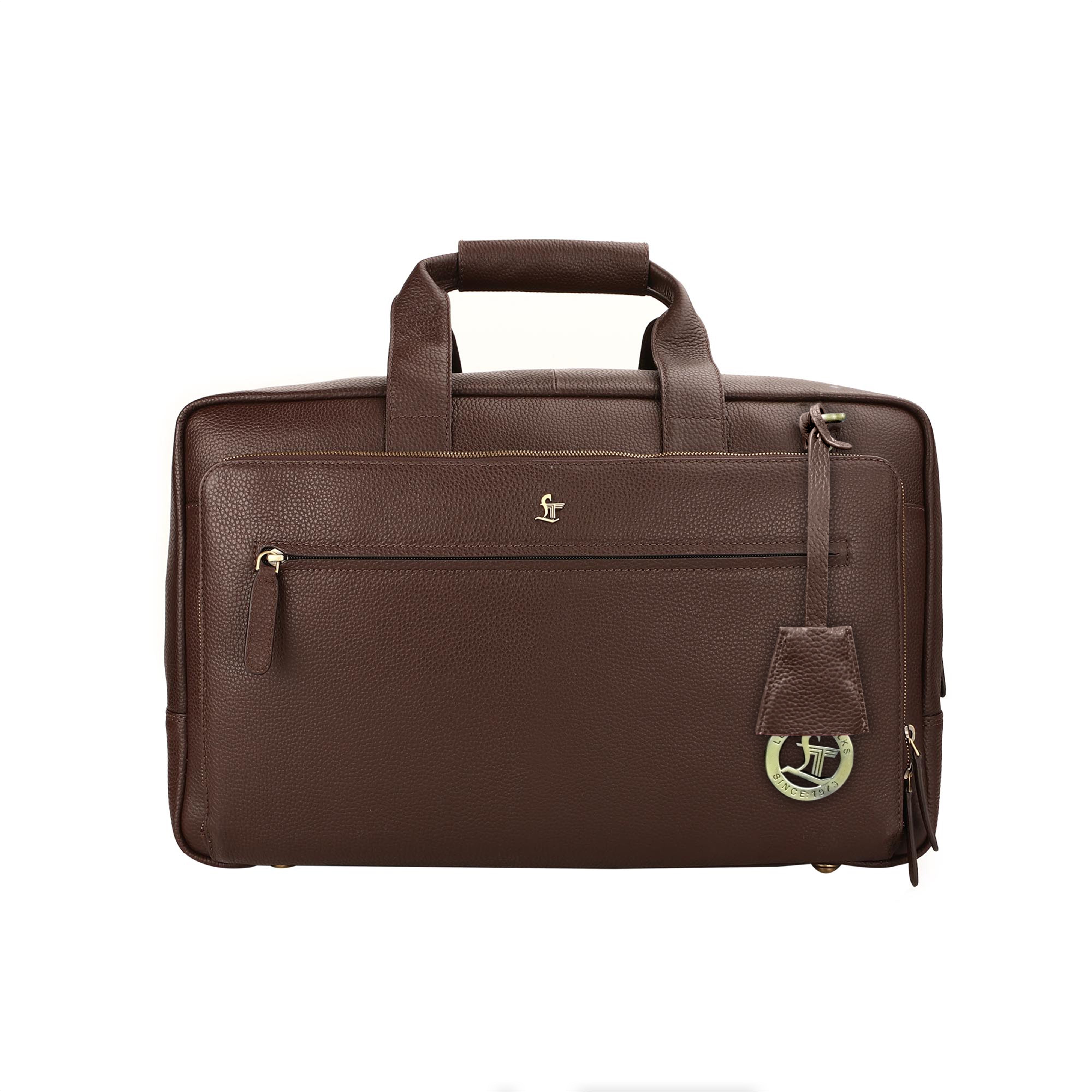 MarcoPolo Travel Duffle Bag| Colour: Black & Brown LeatherTalks