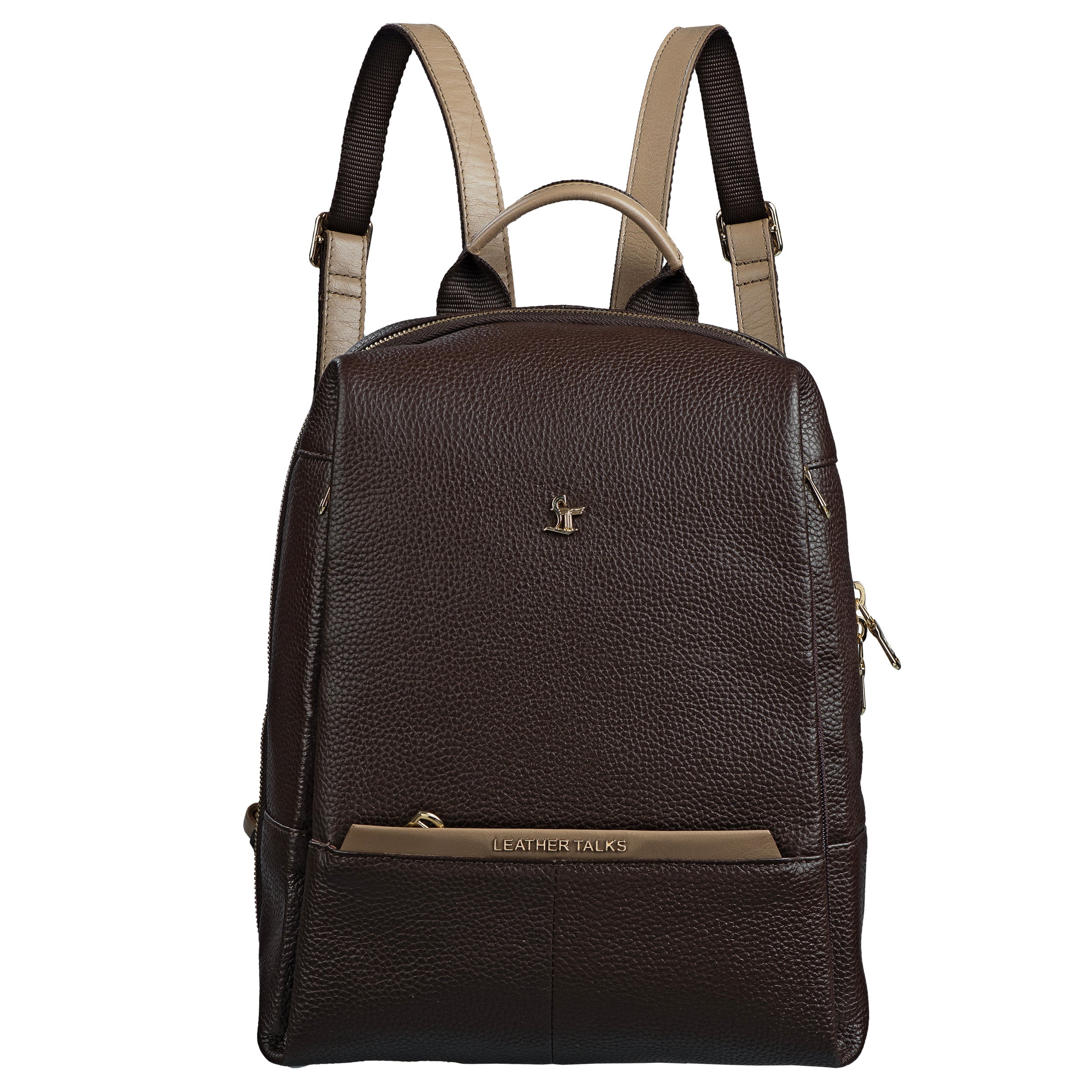 Backpack for Ladies | 100% Genuine Leather | Color - Brown