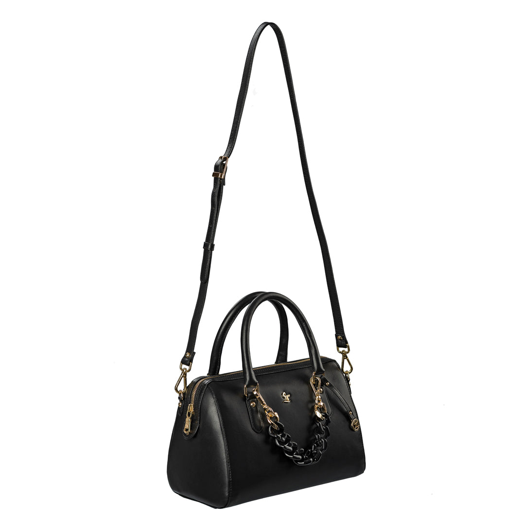 Leather Hand Bag For Women | 100% Genuine Leather | Color: Black