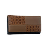 Swan Ladies Women | Leather Wallet for Women | 100% Genuine Leather | Color: Brown