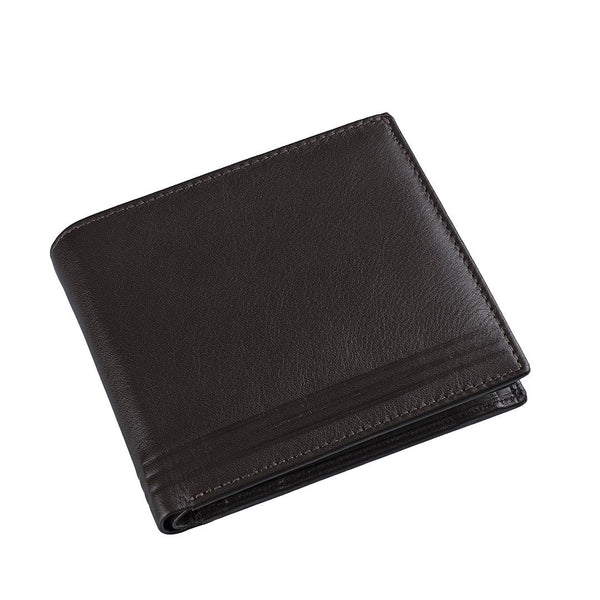 Streaks III Gents | Leather Wallet for Men | 100% Genuine Leather | Color: Brown