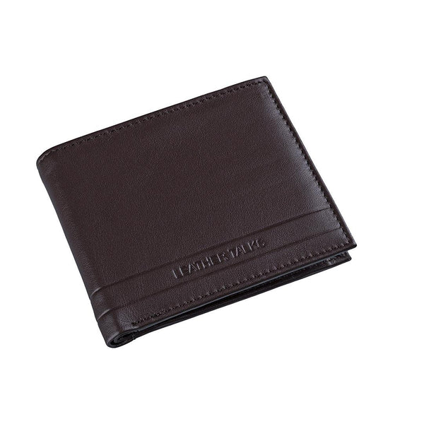 Streaks II Gents | Leather Wallet for Men | 100% Genuine Leather | Color: Black