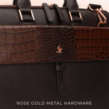 Loop II | Pure Leather Laptop Bag for Men | Brown & Black