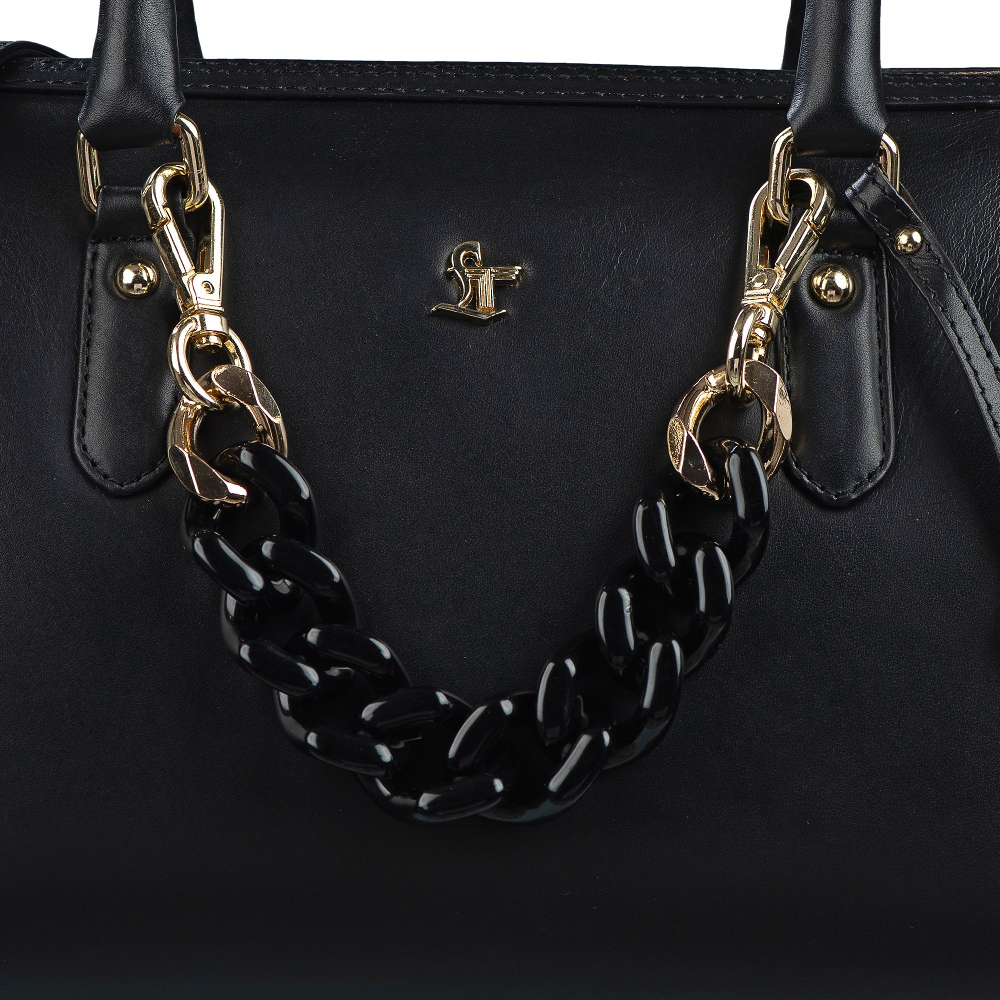 Leather Hand Bag For Women | 100% Genuine Leather | Color: Black