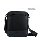 Men's Leather Messenger Bag | Colour - Grey