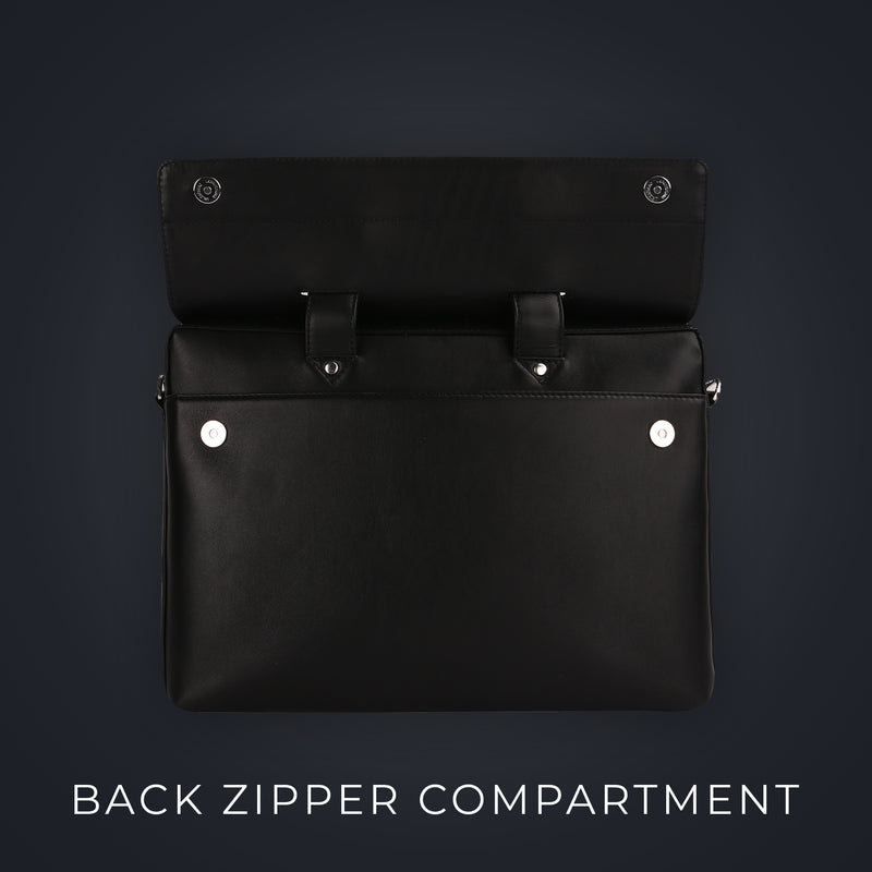 Ruvido II V 2.0 | Genuine Leather Portfolio / Office Bag For Men | Fits 15.5 in” Laptop | Black, Blue, Brown , Olive Green