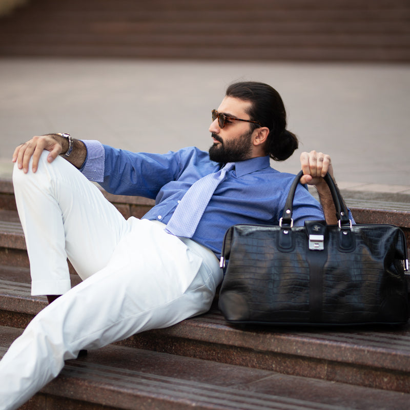 Georgia's Collection | Leather Duffle Bag For Men