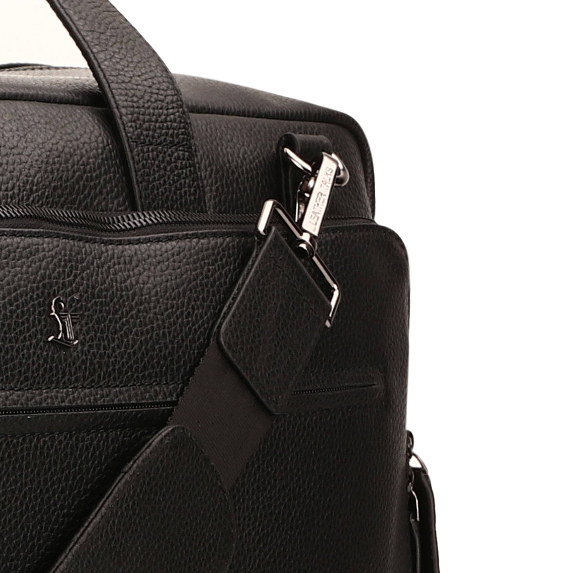 MarcoPolo Travel Duffle Bag| Colour: Black & Brown LeatherTalks