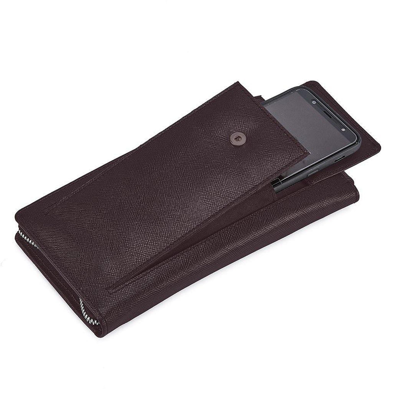 LT-Smart Travel Wallet With Power Bank (2000 mAh) - Leather Talks 
