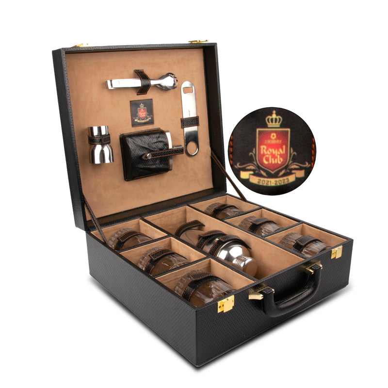 Portable Bar Box/ Case with Accessories for Century Ply - Leather Talks 
