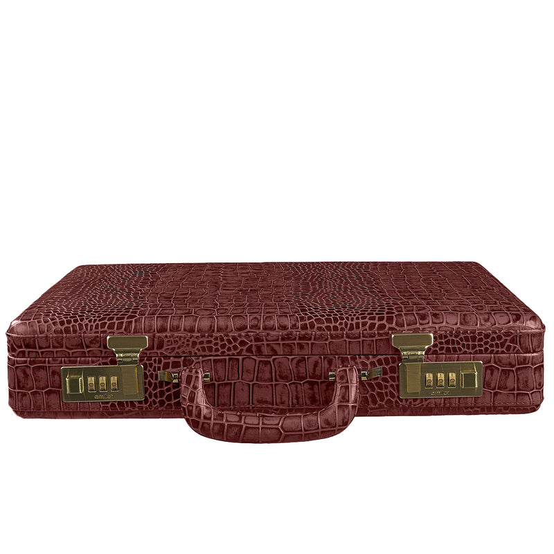 attaché briefcase with amiet three digit combination lock