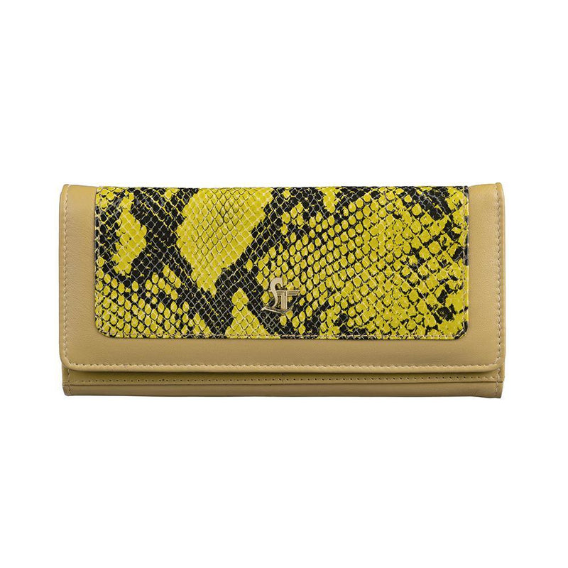 Studded Gracy Snake Yellow - Leather Talks 