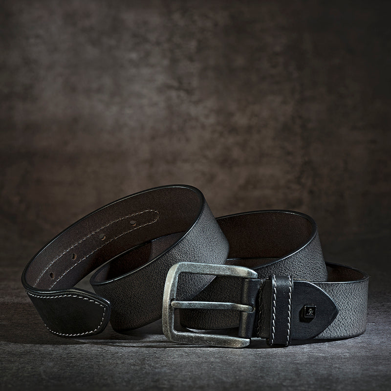 Genuine leather grey color belt