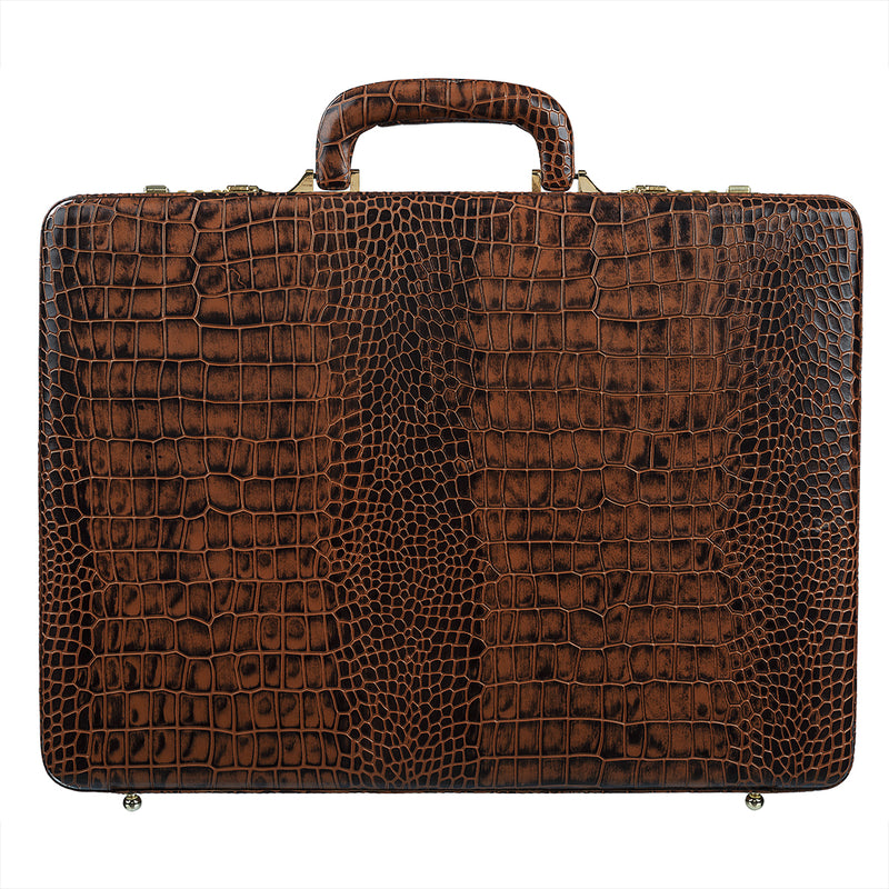 Tan Leather Ataache Briefcase 