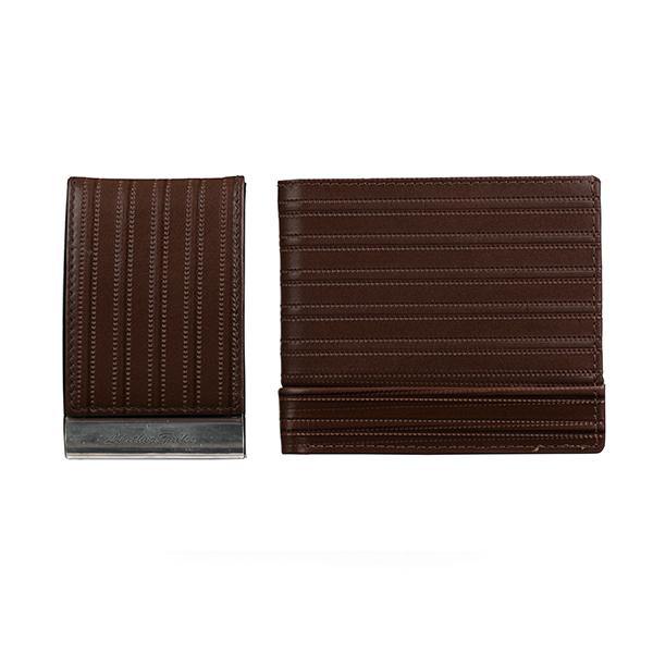 Seagram + Vertical Steel Card Case Gift Set 11 Brown - Leather Talks 