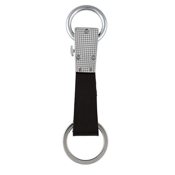 SILVERTONE KEYRING - Leather Talks 