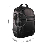 genuine luxury leather backpack with Nylon Zippers