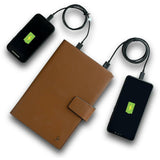 Aaron II LT Smart Notebook with Power Bank (5000 mAh) - Leather Talks 