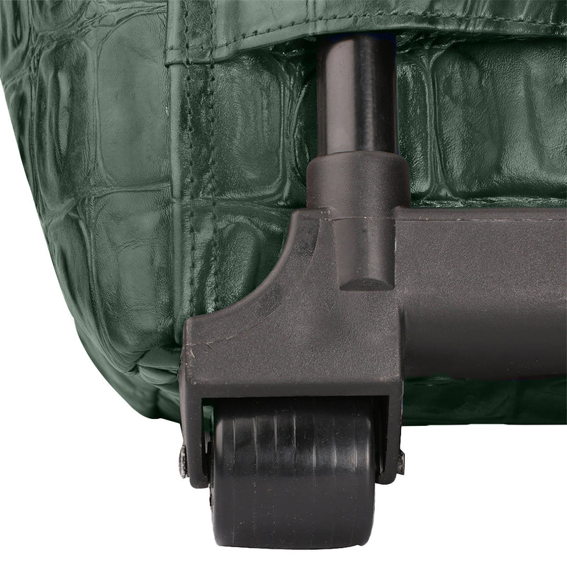 Leather Steelium Trolley/Travel Bag