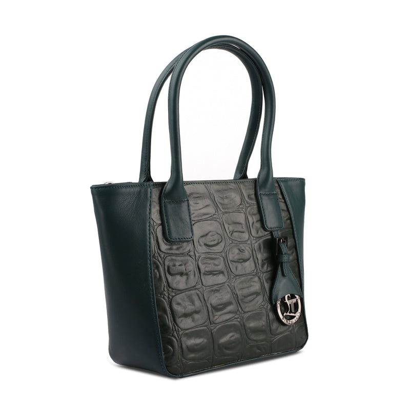 Elvis Tote (Mini) | Leather Tote Bag For Women | 100% Genuine Leather | Color: Black