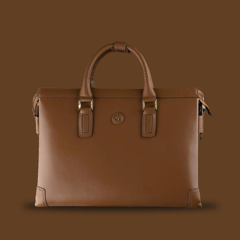 Aaron II Collection Edgar Portfolio Bag - Leather Talks 