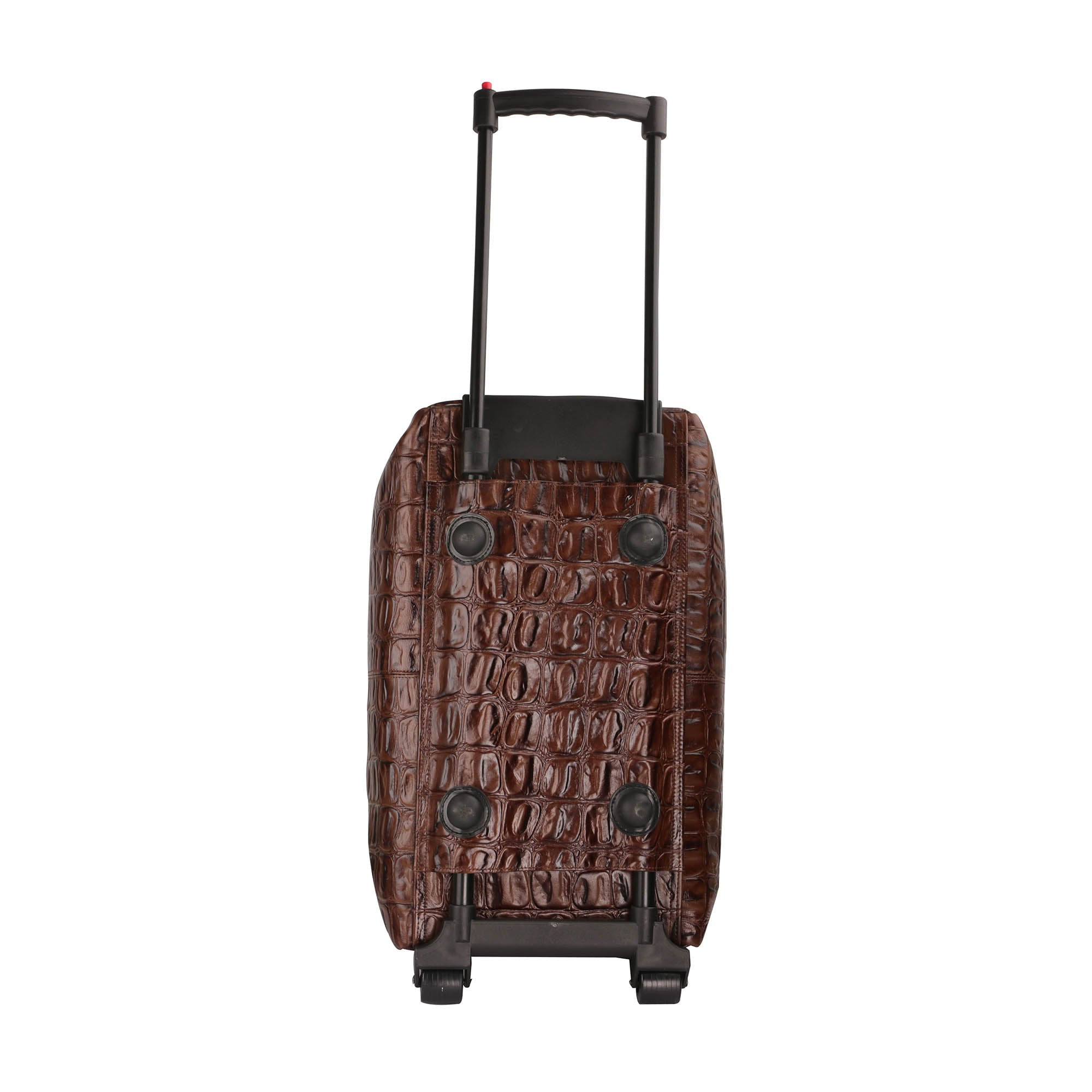 Steelium Leather Duffle Trolley/Travel Bag Leather Talks