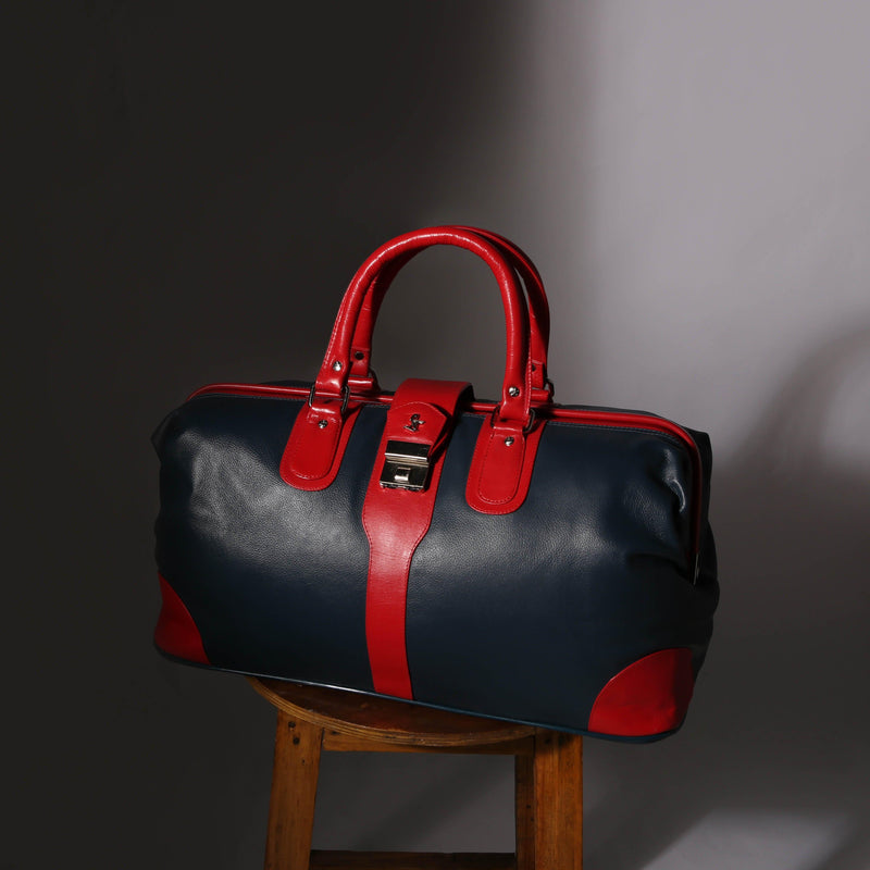 Premium leather duffle bag