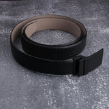 Premium Italian Square Diamond Print Black Belt - Leather Talks 