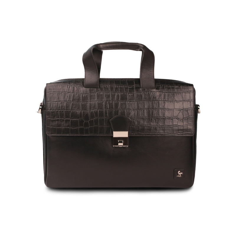 stylish and luxury leather laptop/portfolio