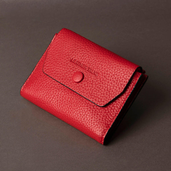 Summer II | Leather Wallet for Women | 100% Genuine Leather | Color: Red