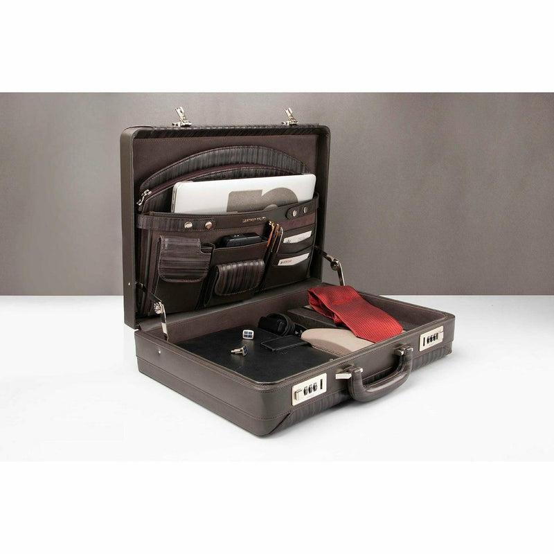 Luxury Attache Briefcase - Leather Talks 