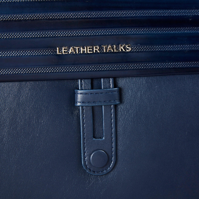 Italian VT Stripe Loop II | Genuine Leather Laptop Bag | Color: Blue