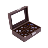 Leather Cufflink's  Box (6 Pairs) - Leather Talks 